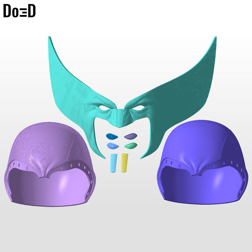 Wolverine Cowl / Helmet (Brown Suit Version) 3D Printable Model Print File #WB13