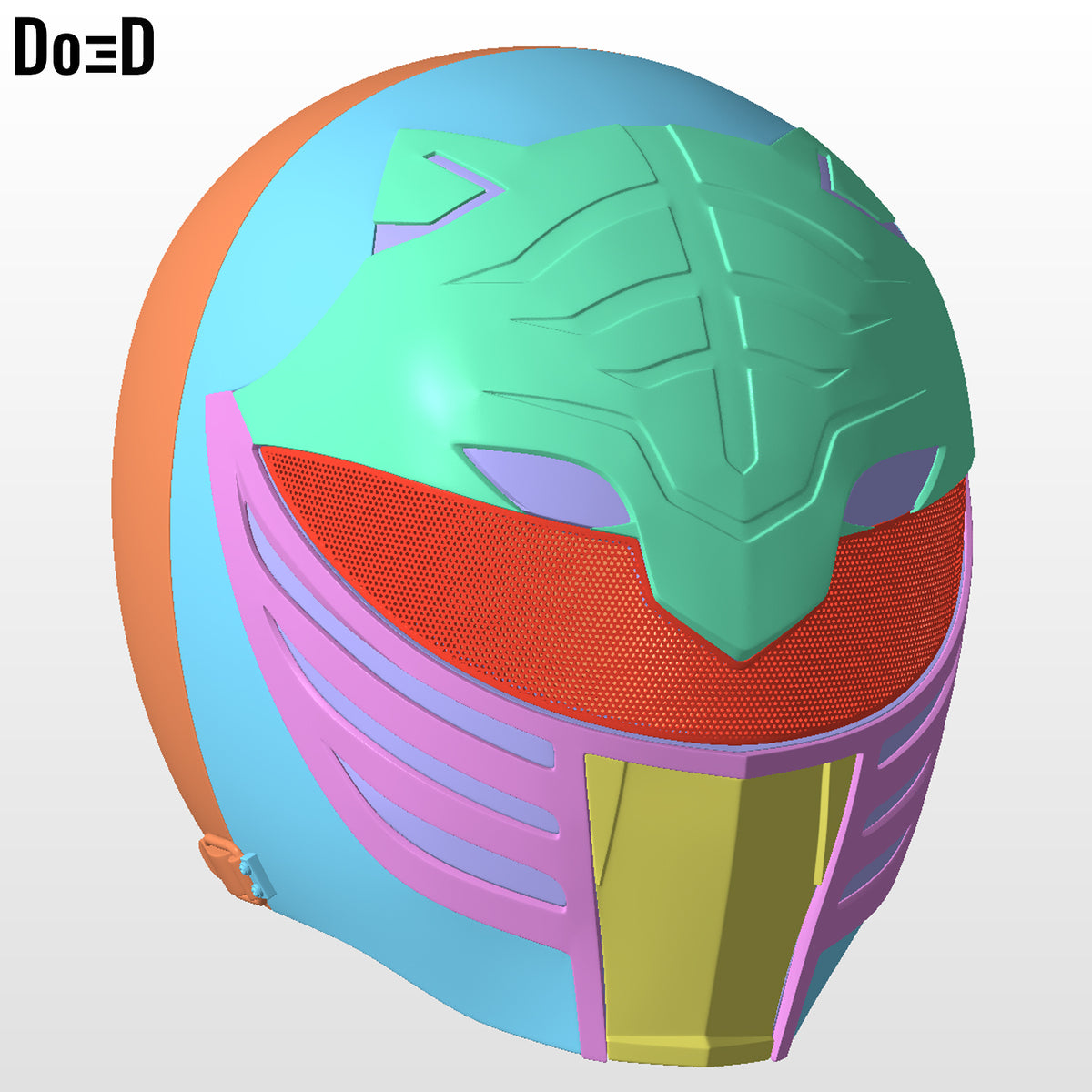 3D Printable Model: White and Gold Mighty Morphin Power Rangers MMPR STL #2352