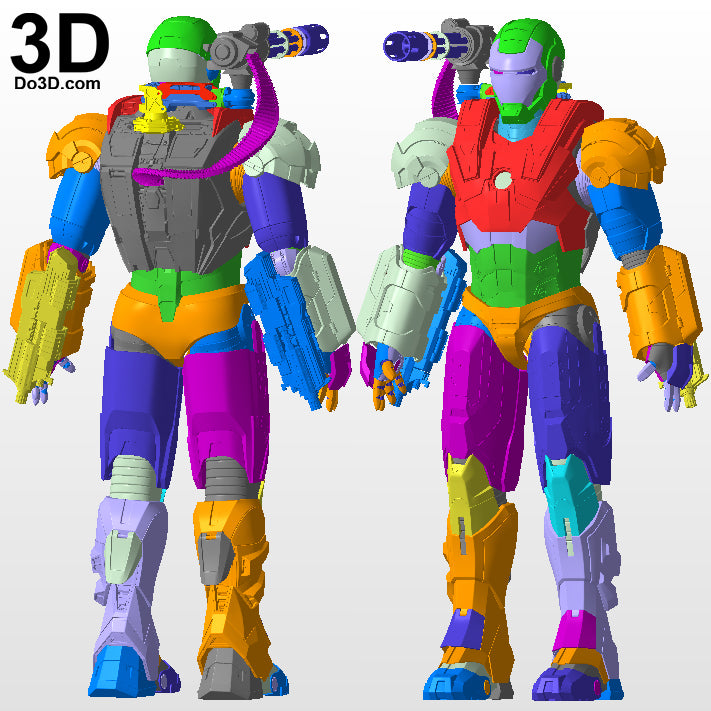 Iron Man Mark I Armor War Machine 001  MK 1 | 3D Printable Model STL File #795