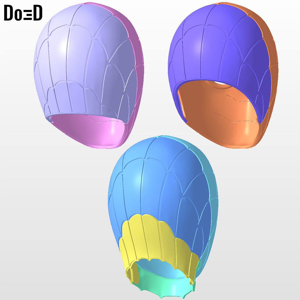 Iron Spider Endgame Spider-man Face Shell Helmet 3D Printable Model STL #4544