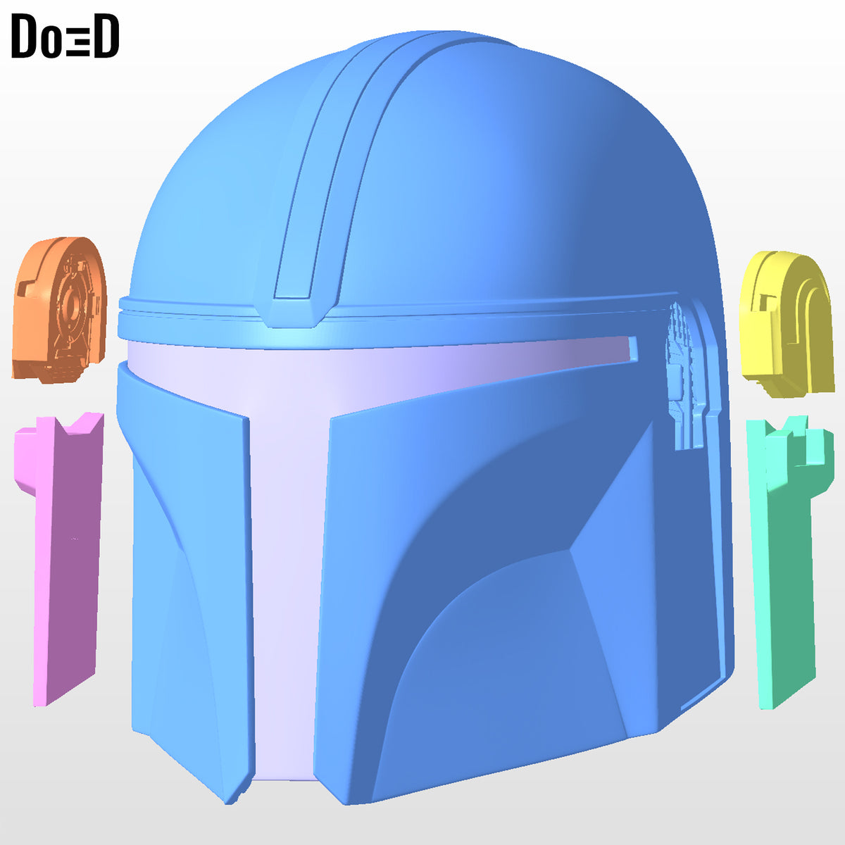 Mandalorian Helmet | 3D Printable Model Print File STL #N06