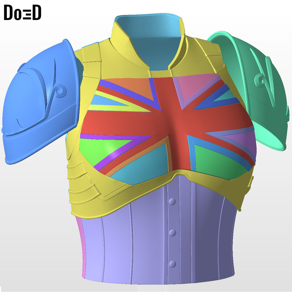 Captain Carter 1602 Upper Body Armors What If  S2 | 3D Printable Model #CC11