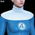 Neck Seal Piece Invisible Woman STL Files / Fantastic Four Boots 3D Model #IW188