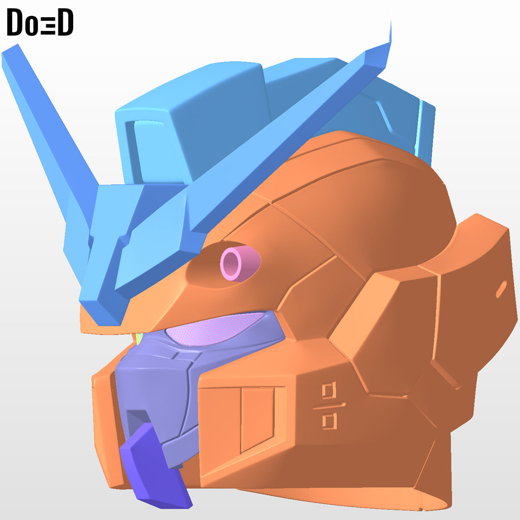 Duel Gundam Assault Shroud Helmet | 3D Model Project #1455