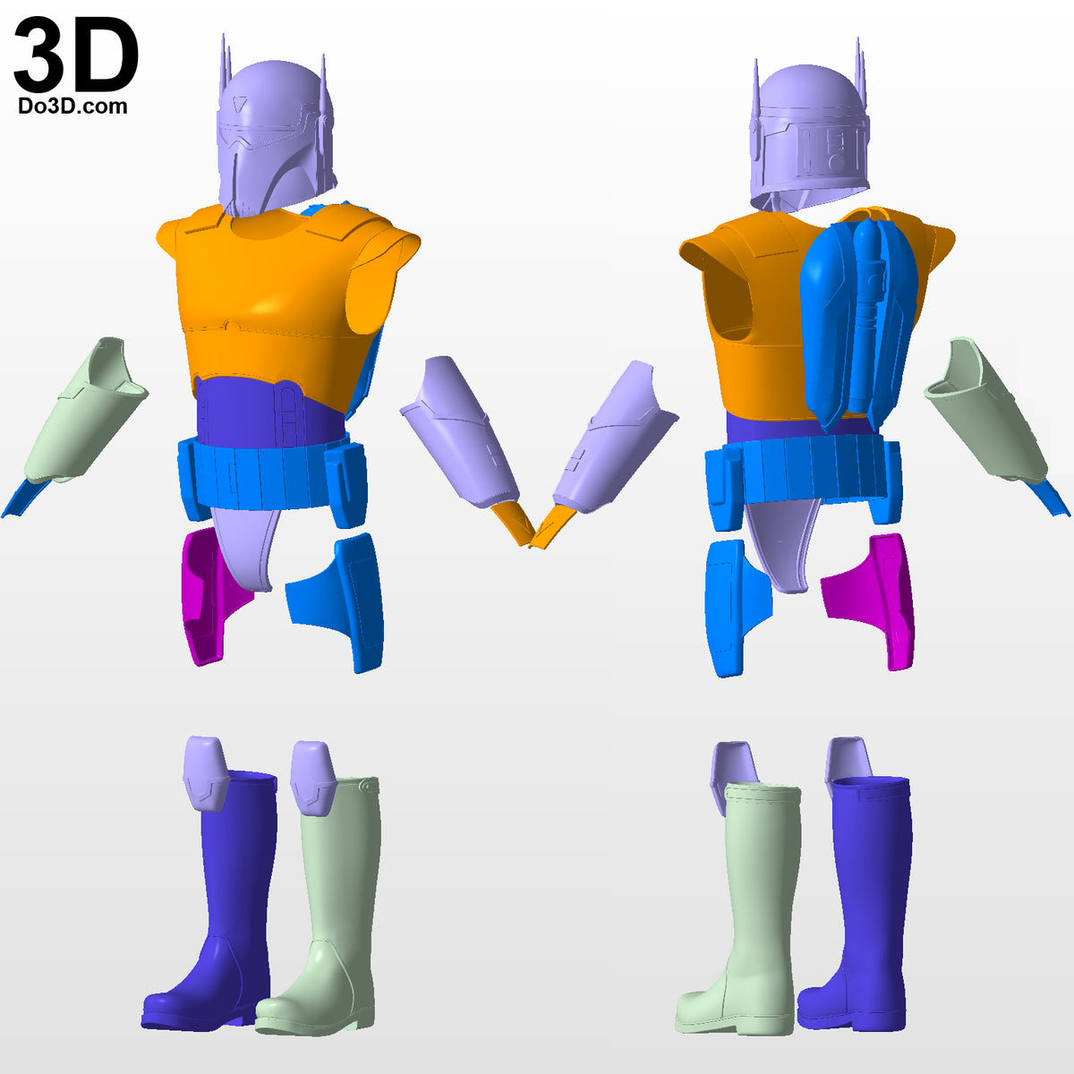 Imperial Super Commando Gar Saxon Armor | 3D Model Project #3633
