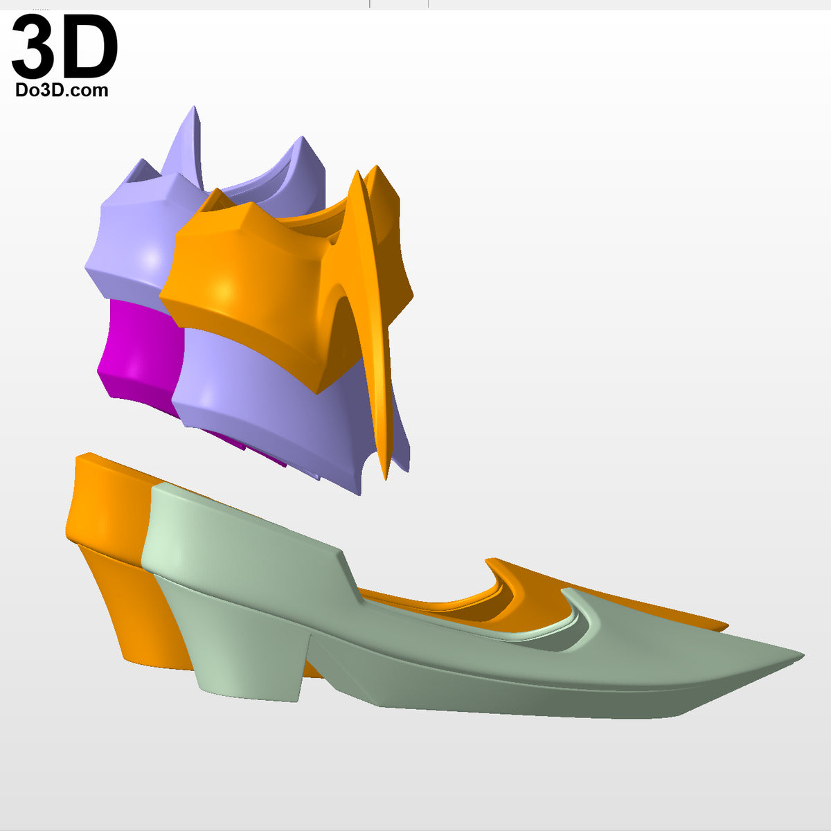 Aqua KH3 Ankle & Shoes Kingdom Hearts Birth by Sleep,  3D Model Project #5398