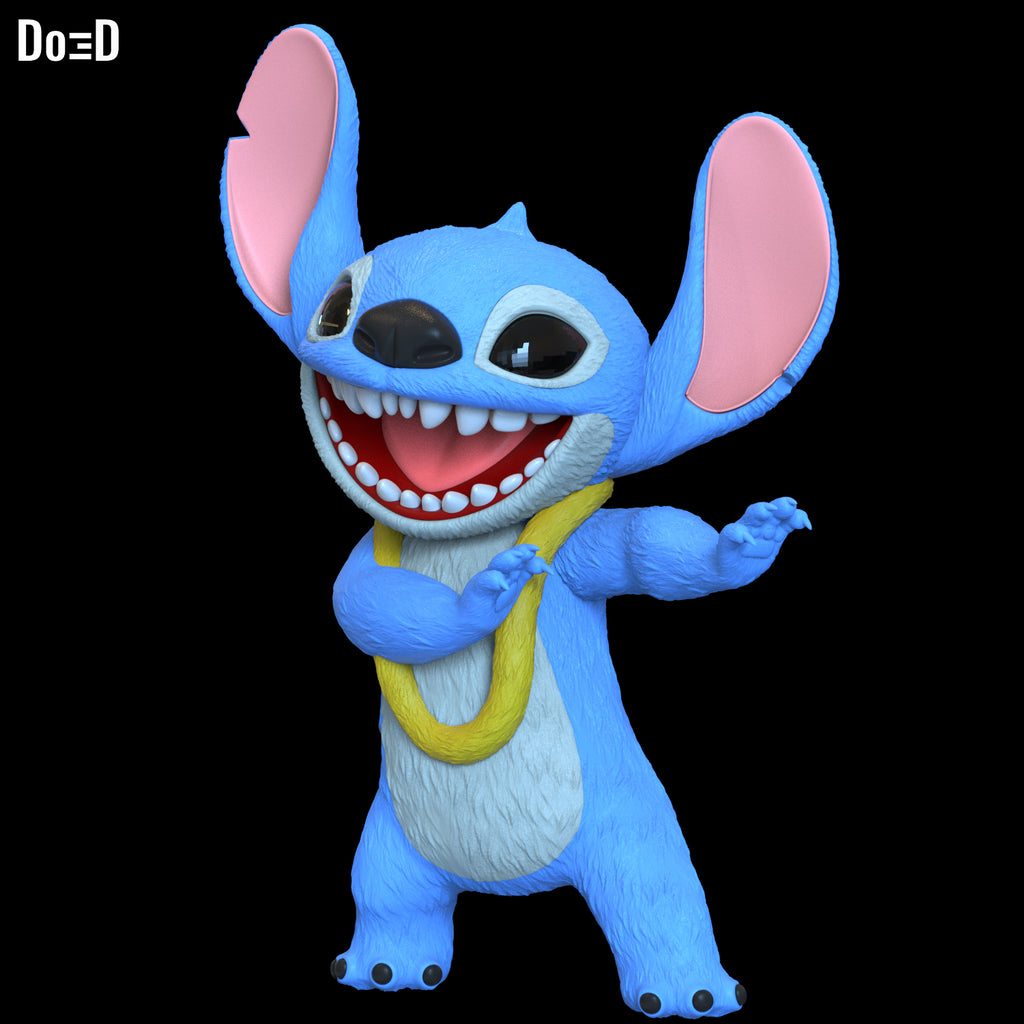 Stitch Life-Size 1:1 Scale Standing Statue Swappable Hula, Surfing Poses ST#SS16