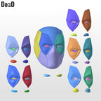 Batpool 2 Helmet (Batman Deadpool) 3D Printable Model Print File STL #B902