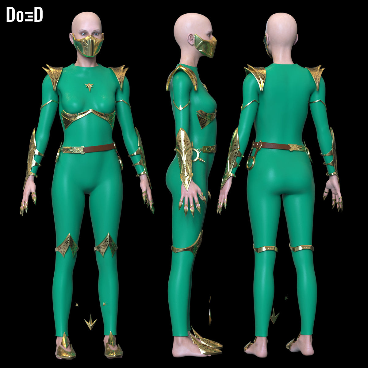 Jade Mortal Kombat 11 full body armors | 3D Printable Model STL #J59