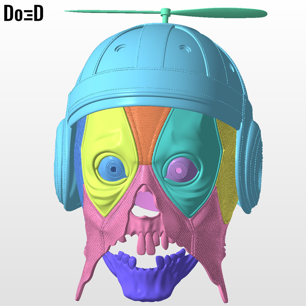 Modular Headpool Helmet: 3D Printable Model STL File #HH42