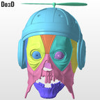 Modular Headpool Helmet: 3D Printable Model STL File #HH42