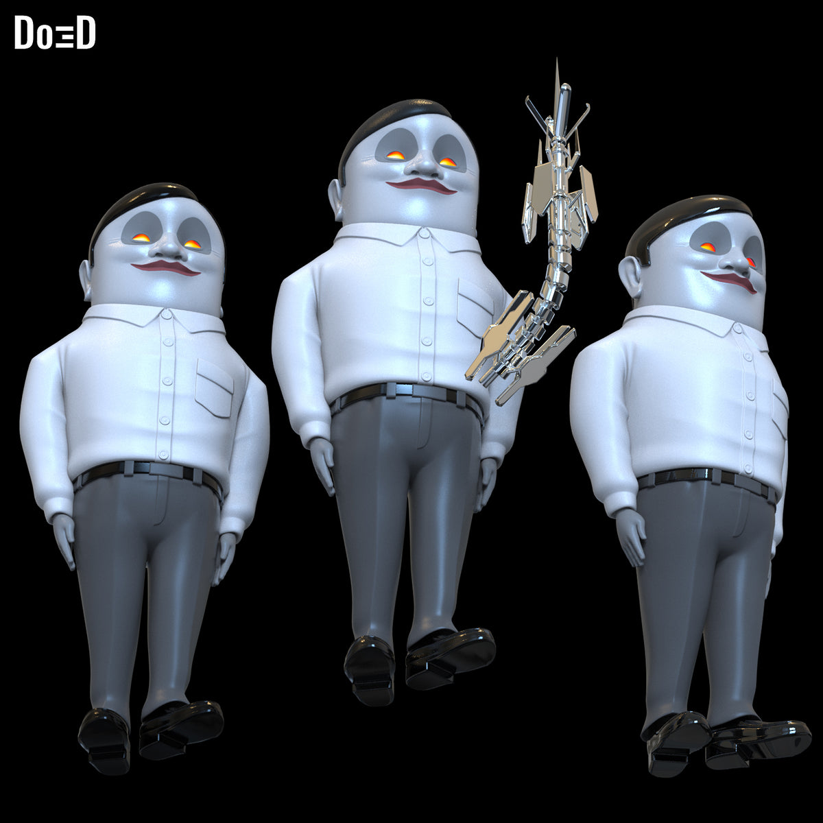 Serpoians Figure Dandadan Alien | 3D Printable Model STL File #SA243