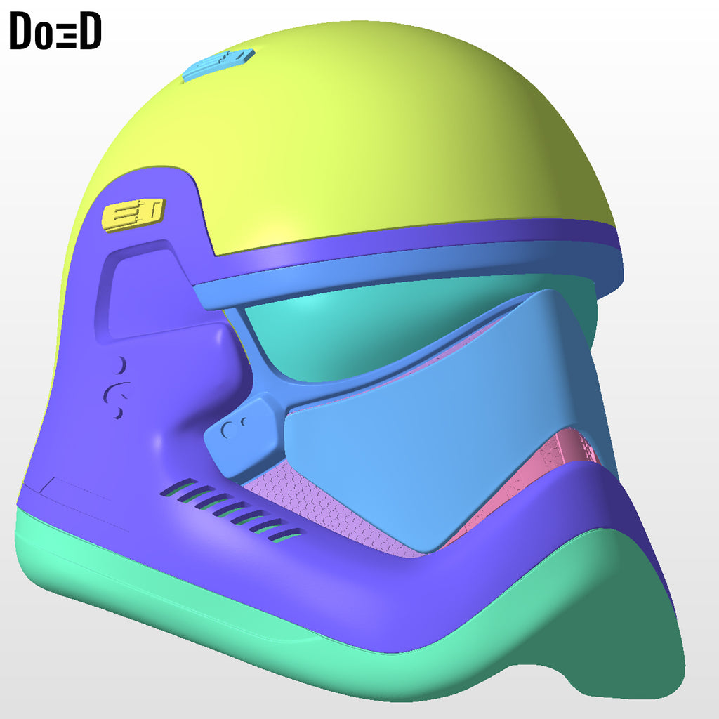 Stormtrooper First Order Armor + Helmet Star Wars TFA | 3D Model Project #45