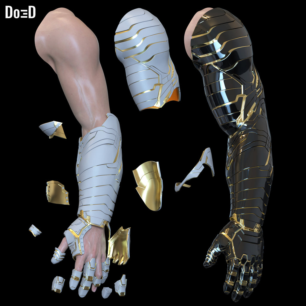 Vibranium Arm White Wolf Bucky Winter Soldier 3D Printable Model STL #4500