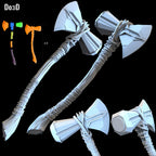 Stormbreaker Comic Version Thor's Axe Curved | 3D Printable Model STL File #4462