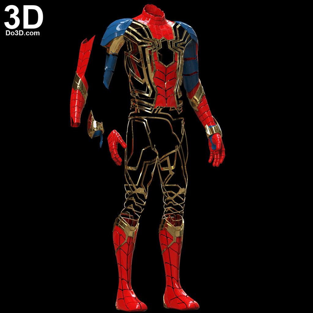 Iron Spider Man Infinity War Full Body Armor Pieces | 3D Model Project #5618