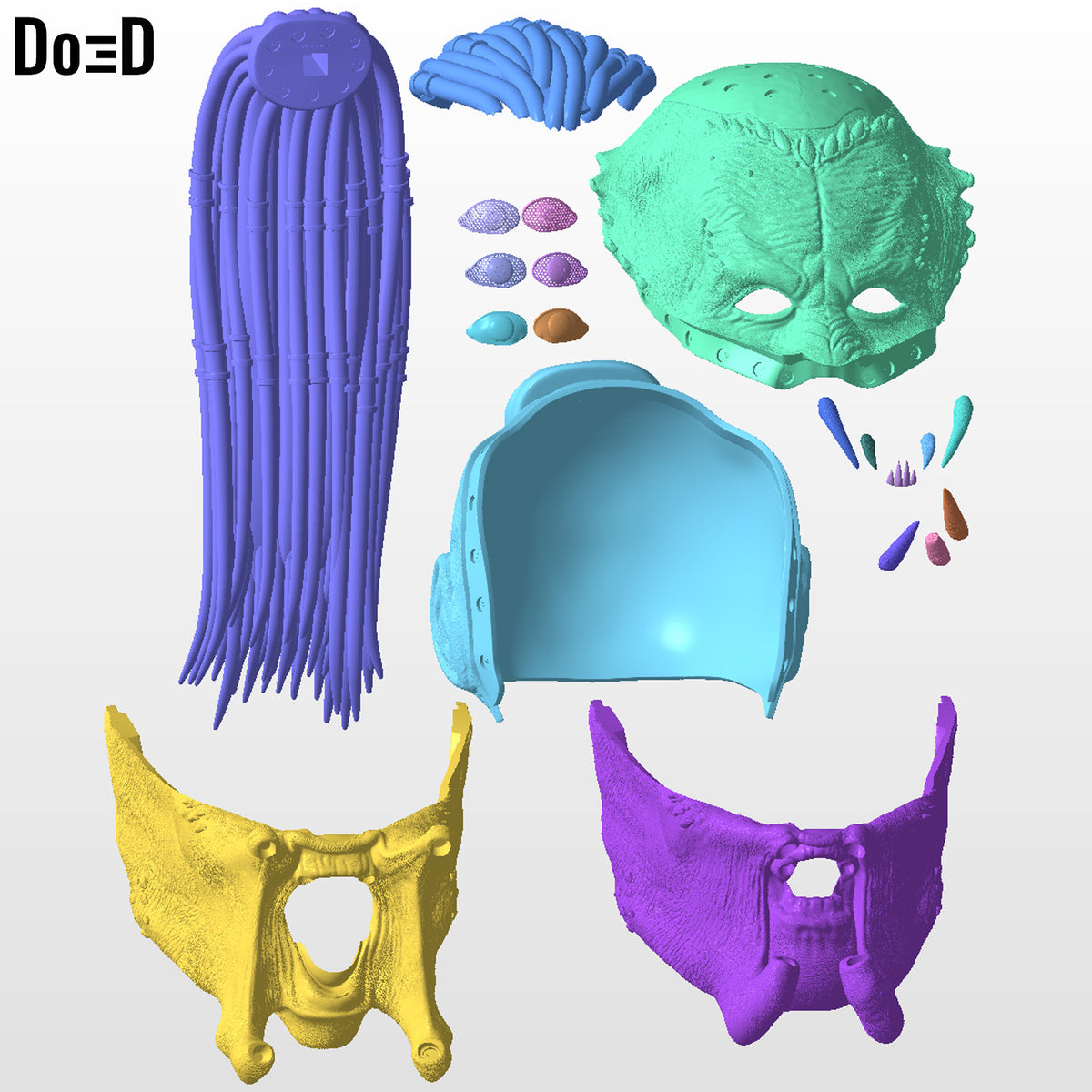 Dek & Thia Predator Badlands Full Body Cosplay 3D Printable Model STL File #PZ13