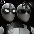 Spider Man Stealth Night Monkey Face Shell + Armor | 3D Printable Model #5996