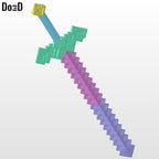 Sword and Pick Axe Pickaxe Minecraft Movie | 3D Printable Model STL File #MSP23