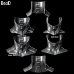 Doctor Doom FF2 Neck Seal 3D Printable Model Print File STL Do3D #DDN32