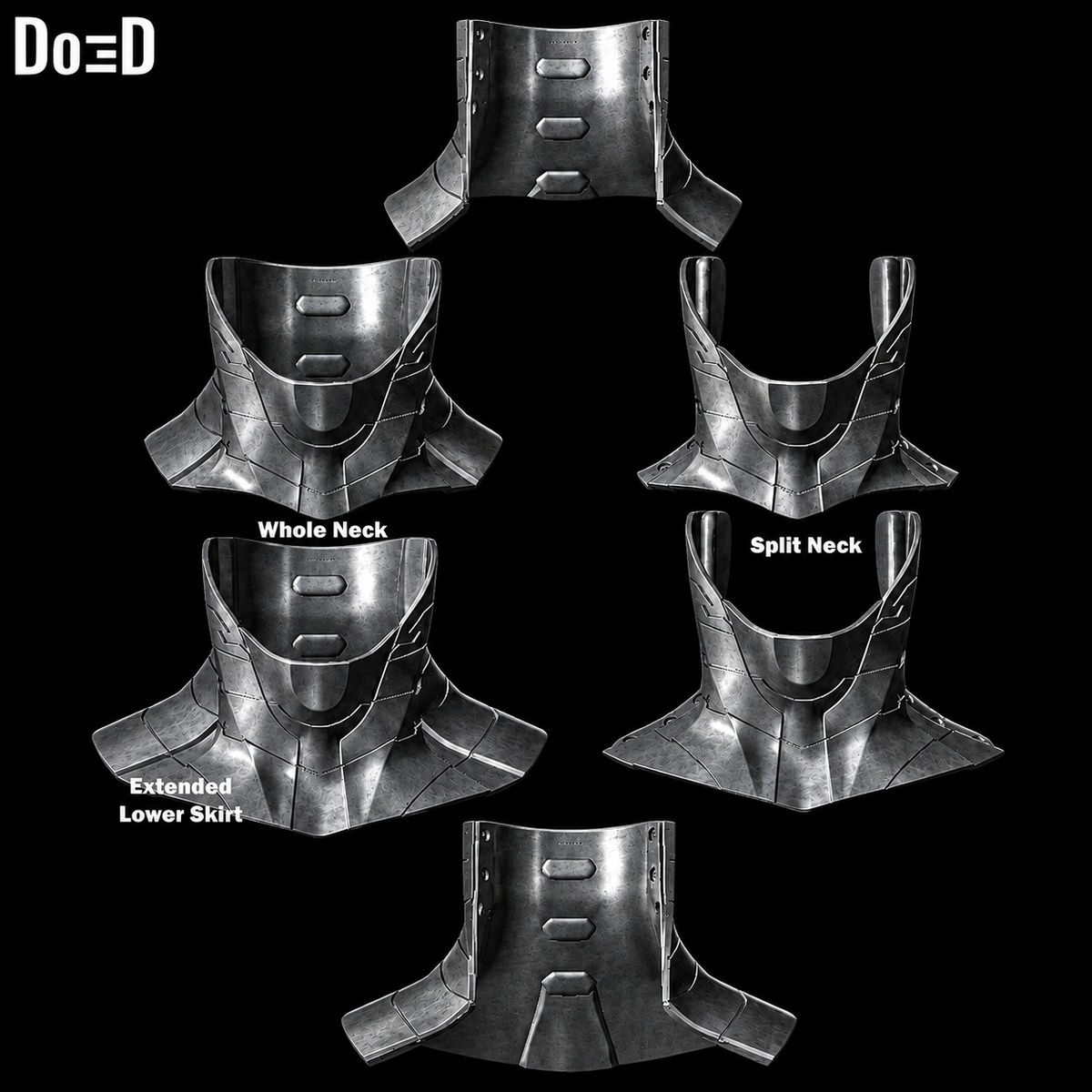 Doctor Doom FF2 Neck Seal 3D Printable Model Print File STL Do3D #DDN32
