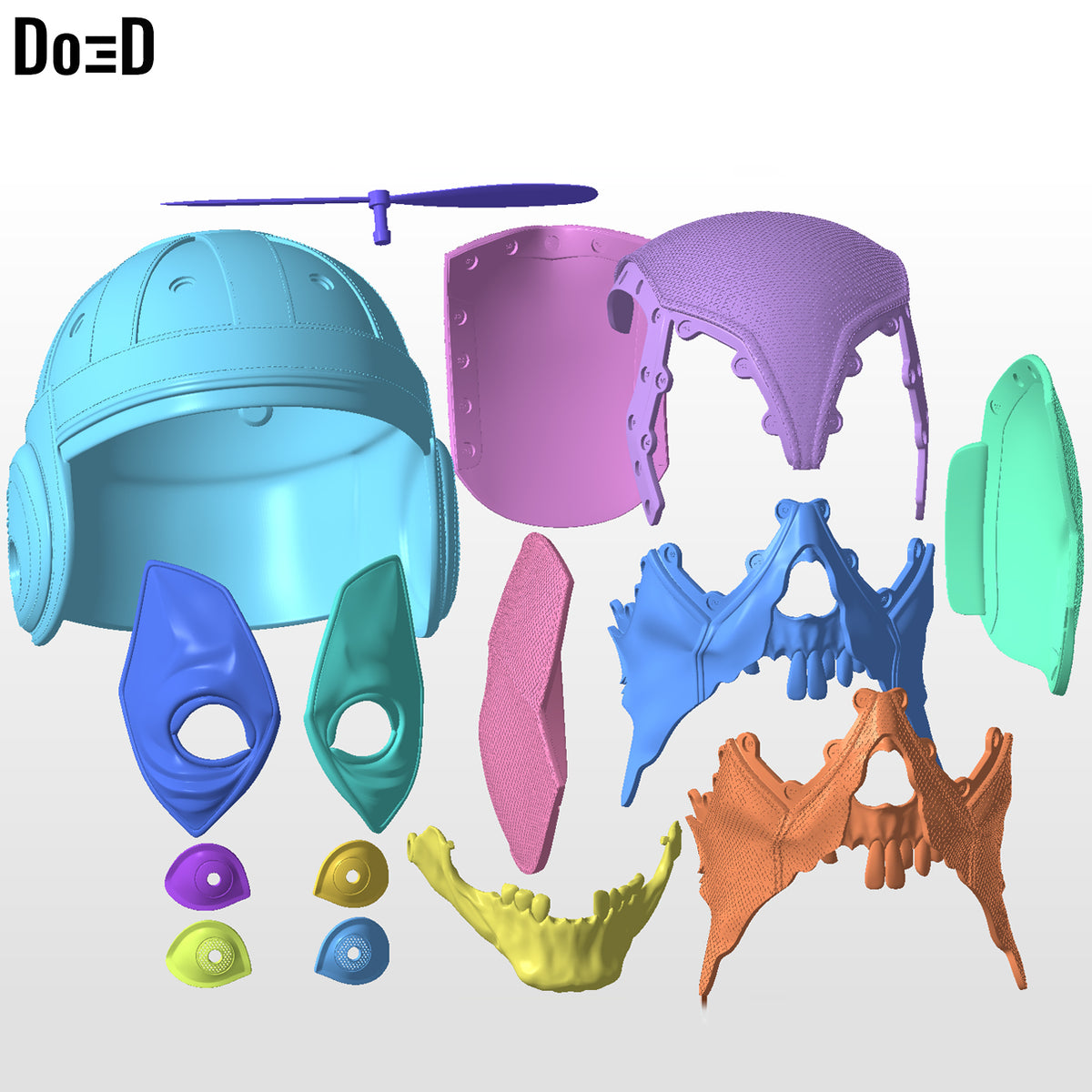 Modular Headpool Helmet: 3D Printable Model STL File #HH42