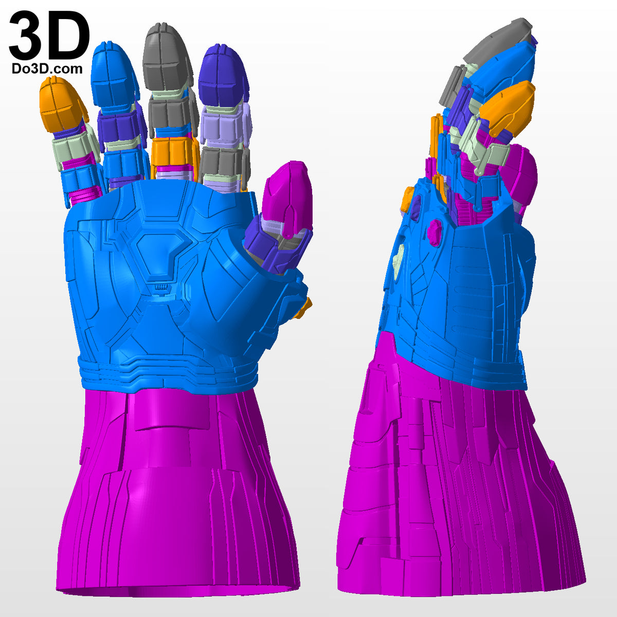 Hulk's Nano Infinity Gauntlet Type 003 Expanded | 3D Model Project #5991