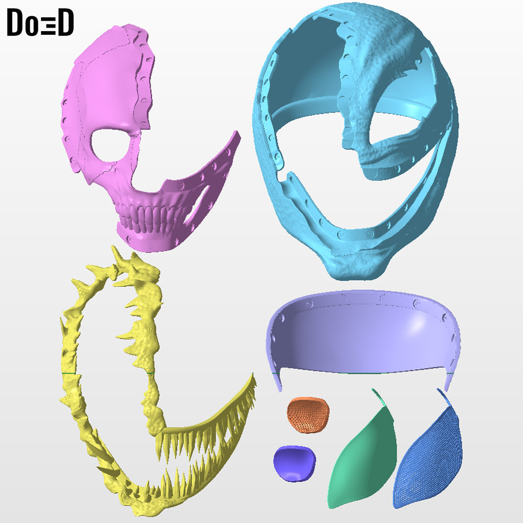 Venomized Skull Venom Helmet | 3D Printable Model #VS59