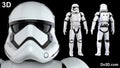 Stormtrooper First Order Armor + Helmet Star Wars TFA | 3D Model Project #45