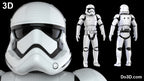 Stormtrooper First Order Armor + Helmet Star Wars TFA | 3D Model Project #45