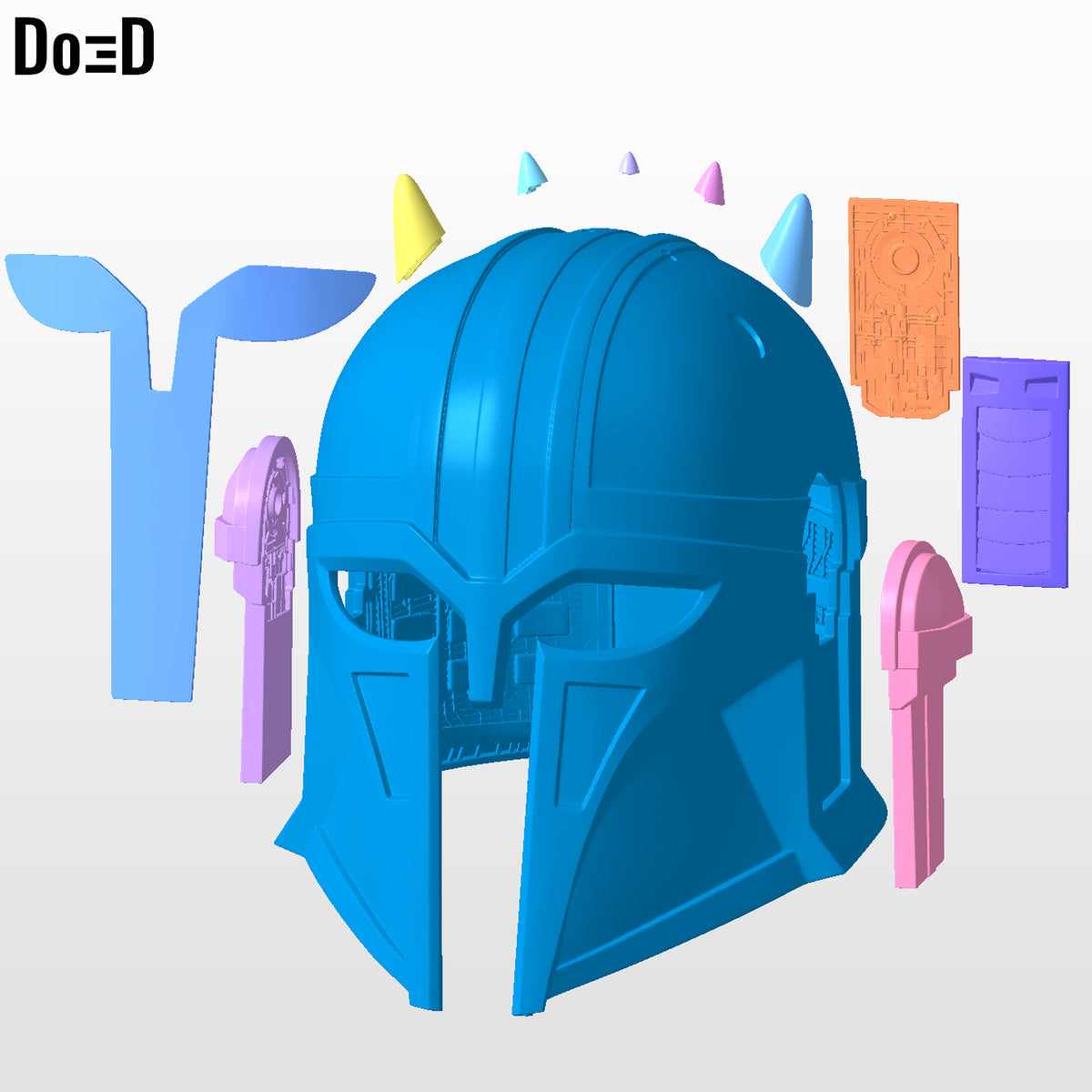 Armorer Mandalorian Helmet Blacksmith | 3D Printable Model Print File STL#N05