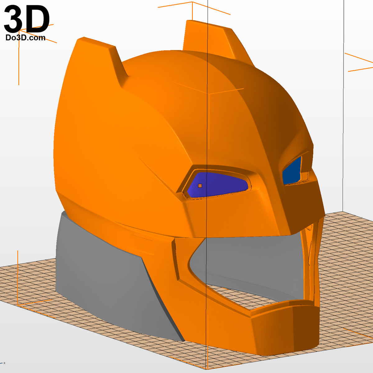 Armored Batman Helmet from BVS DOJ | 3D Printable Model Print File STL #B44