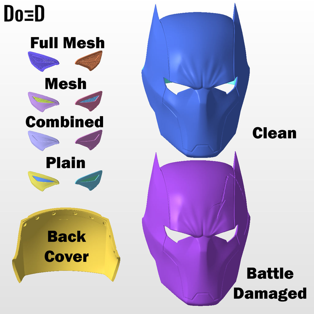 Red Hood Knight Fight Helmet | 3D Printable Model #RK329