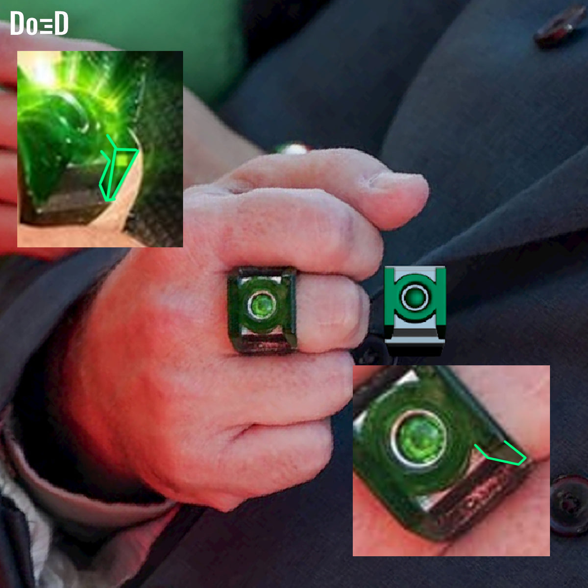 Green Lantern Ring Guy Gardner Nathan Fillion Superman Legacy 2025 3D Model #GG9