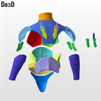 Black Noir body armors and weapons | 3D Printable Model STL File #BNB29