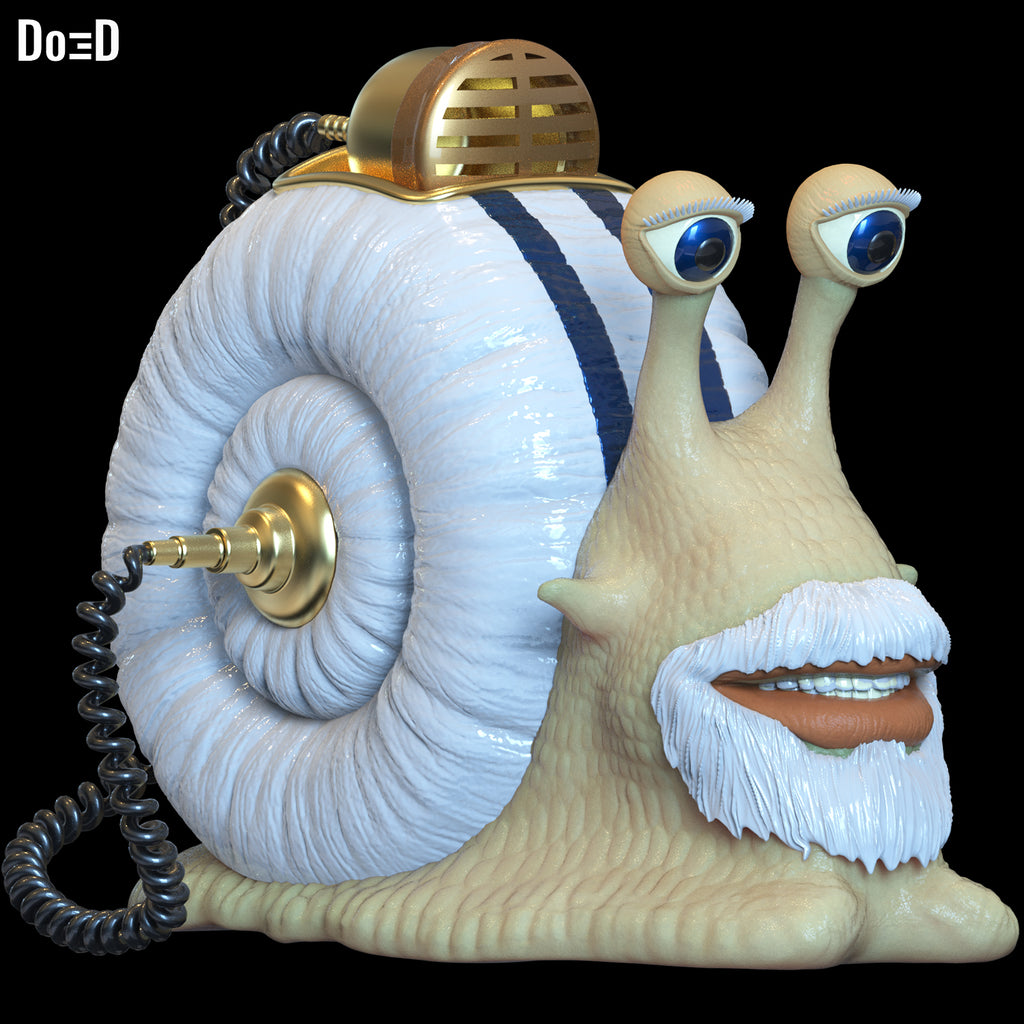 Den Den Mushi Monkey D. Garp One Piece Transponder Snail 3D Model STL #MD979