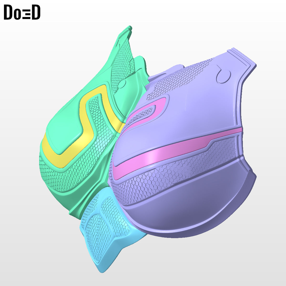 Female Blue Beetle Chest 3D Printable Model STL Print File #BF14
