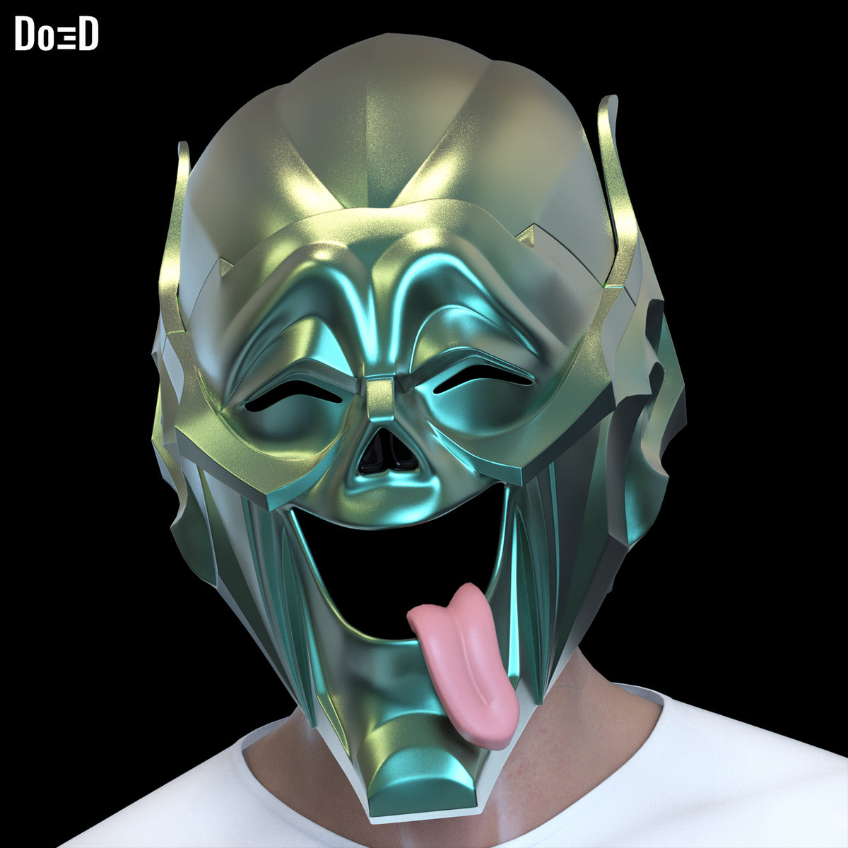 Bundle: Green Goblin Helmet Swappable Wazzup, OG, Smiling | 3D Model #GBW1