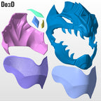 Legend of White Dragon Helmet Power Rangers LOTWD 3D Printable Model STL #WD31