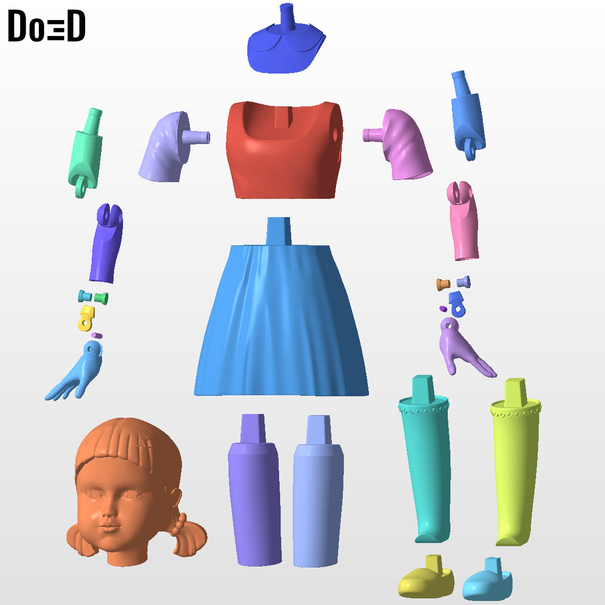 Young-hee The Doll Action Figure / Statue Squid Game 3D Model Print File #YH351