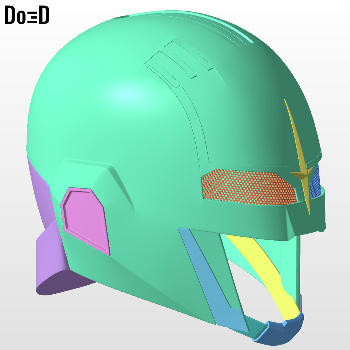 Captain Super Nova Corp Soldier Helmet Whatif 2 | 3D Printable Model STL #C771