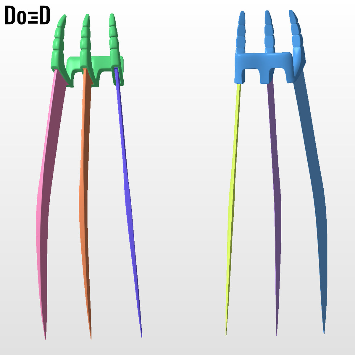 Wolverine Claws 2024 | 3D Printable Model STL File Blue #W93