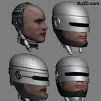 Robocop Helmet 1987 Inner and Outter | 3D Printable Model #224