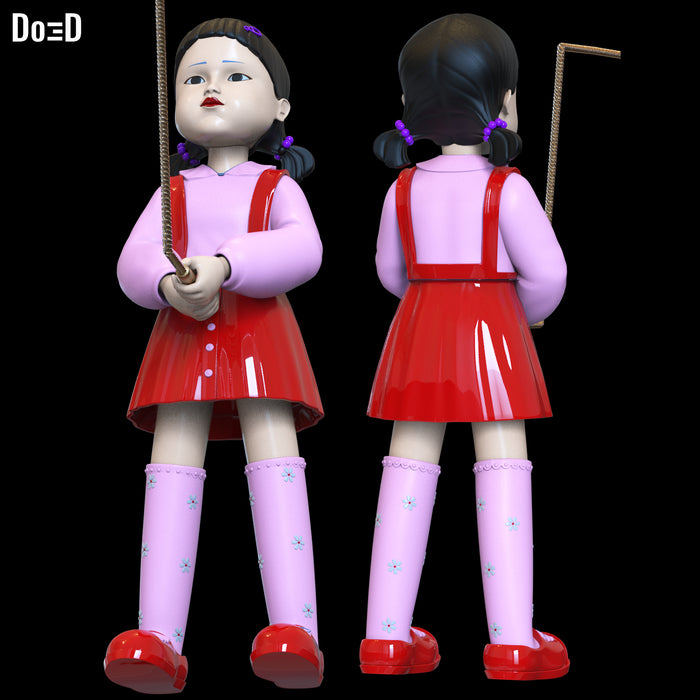 Young-hee Rope Holding Statue Figure Squid Game Season 3 | 3D Print File #YH163