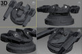 Batmobile BVS Cannon Machine Gun / Blaster | 3D Model Project #823