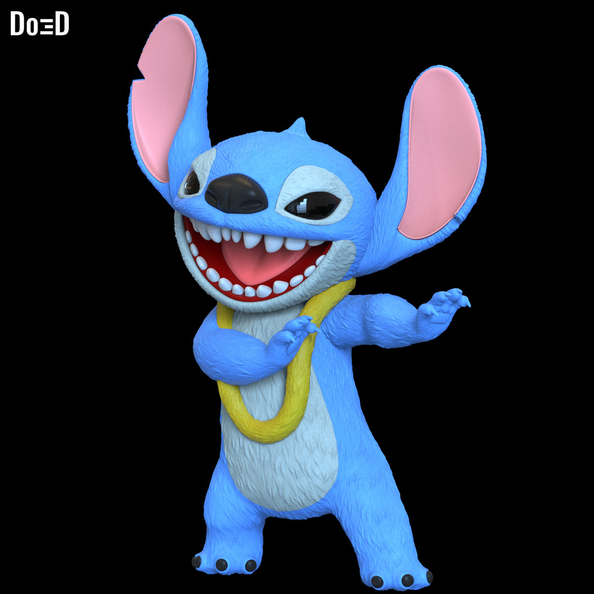 Stitch Life-Size 1:1 Scale Standing Statue Swappable Hula, Surfing Poses ST#SS16