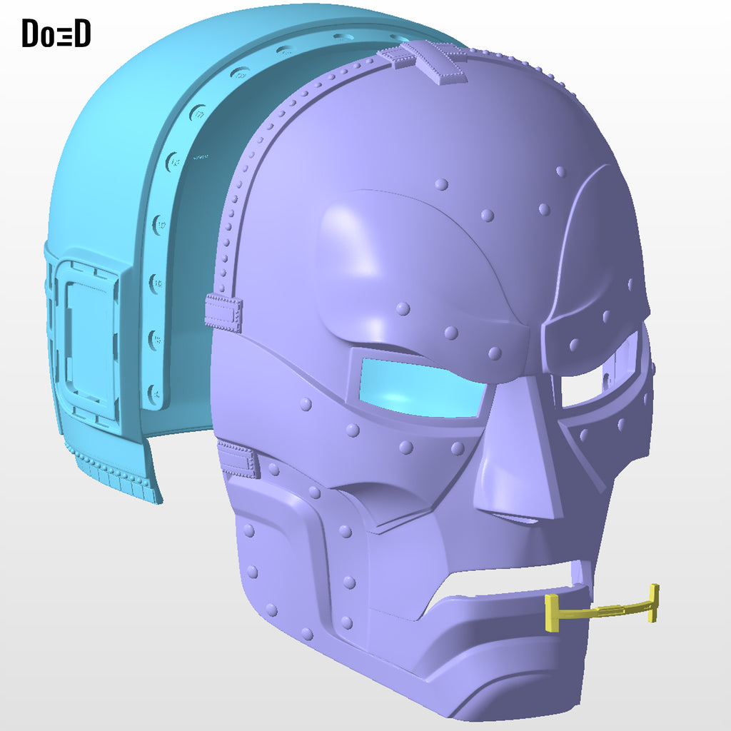 Doctor Doom 2 in 1 Helmet SDCC D23 Fantastic Four Mid Credit Mask 3D Model #DD21