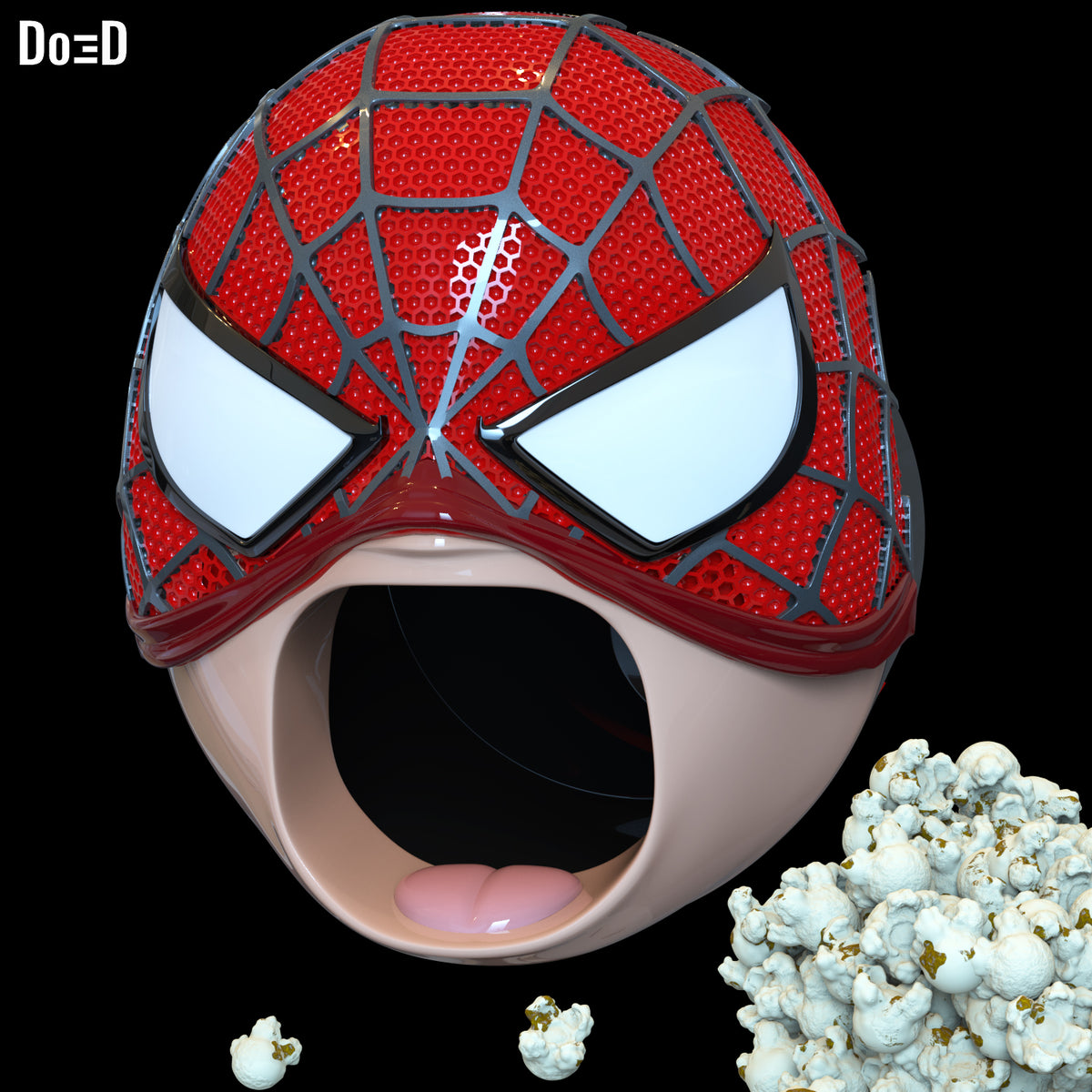 Spider-Man 2002 Popcorn Bucket Do3D Screamer 3D Printable Model #S02