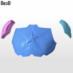 Shoulder Chest Only | Captain America Endgame | 3D Model Project #CAE2