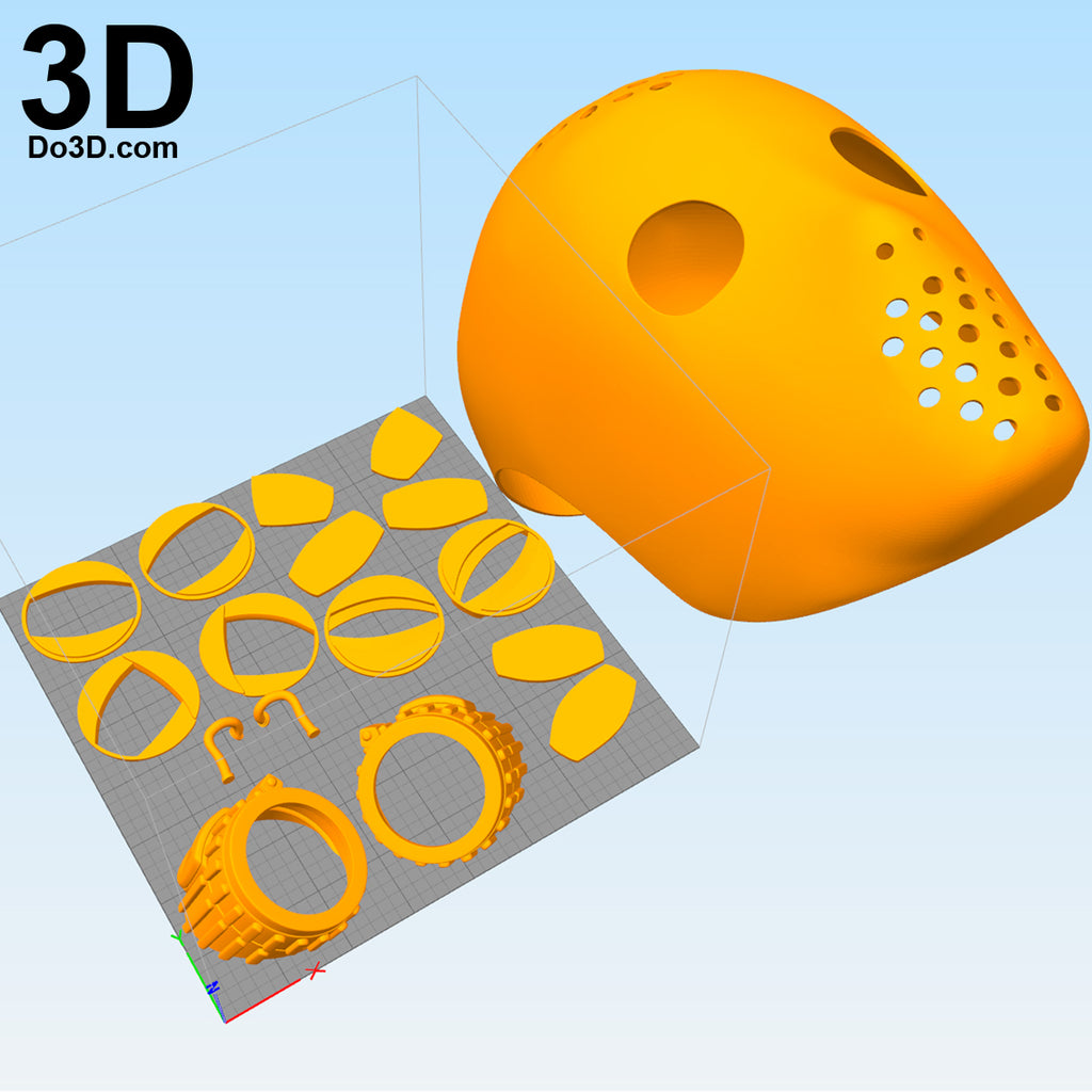Spider-Man Homecoming Homemade Goggle + Face Shell | 3D Model Project #2231